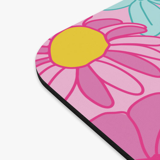 Mouse Pad — “I Match Energy If You Razzle I’m a Dazzle” Floral Retro Desk Mat