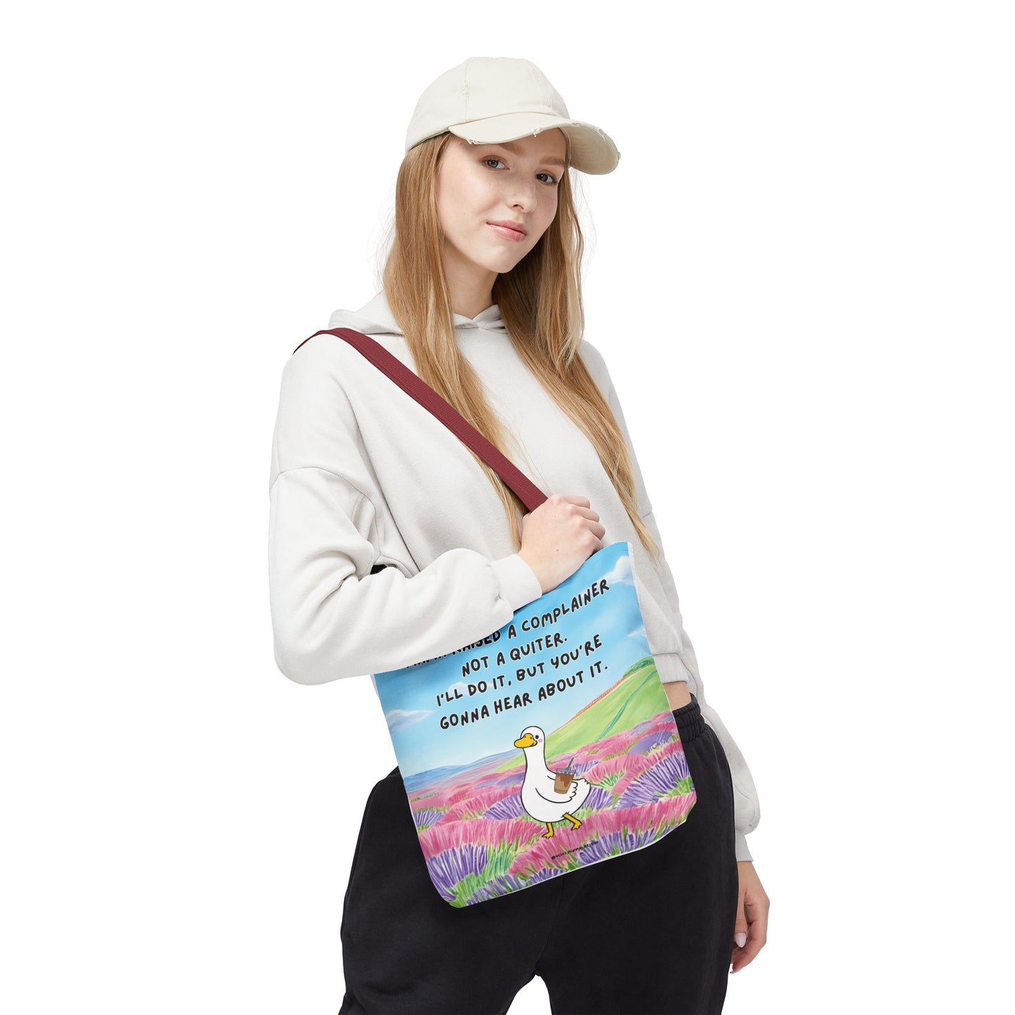 Mama Raised a Complainer Tote Bag – Funny Mom Quote All-Over Print Beach & Market Bag