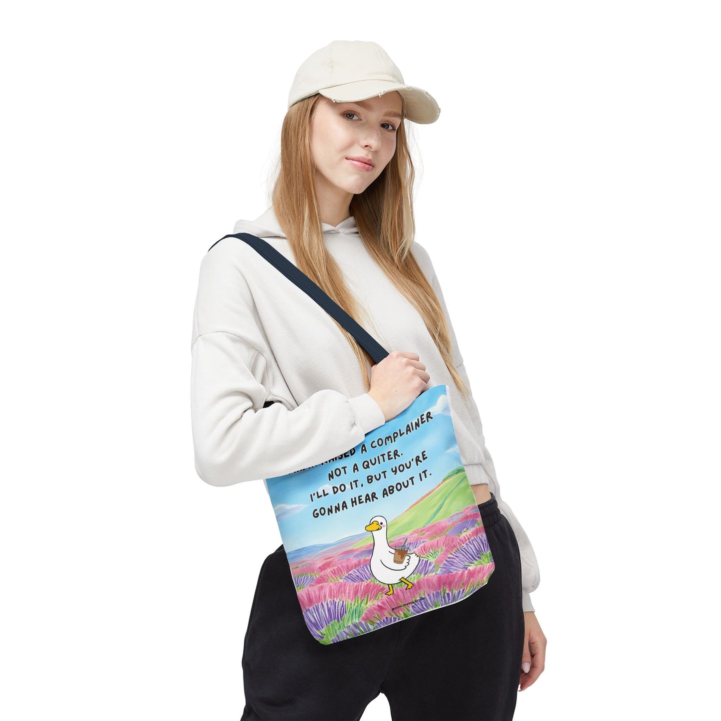 Mama Raised a Complainer Tote Bag – Funny Mom Quote All-Over Print Beach & Market Bag