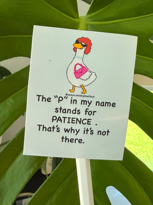 Sticker The "P" In My Name